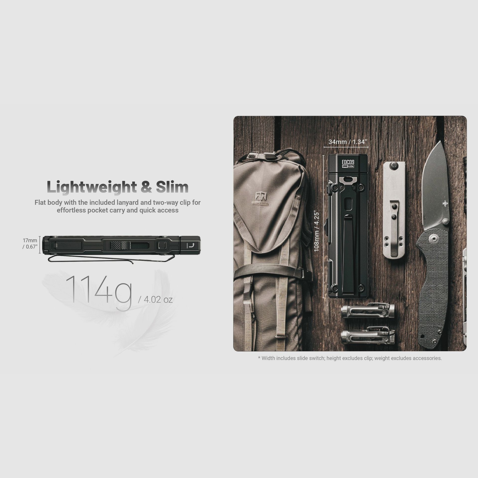Nitecore EDC09 Wiederaufladbare Taschenlampe, Bild 15 von 21