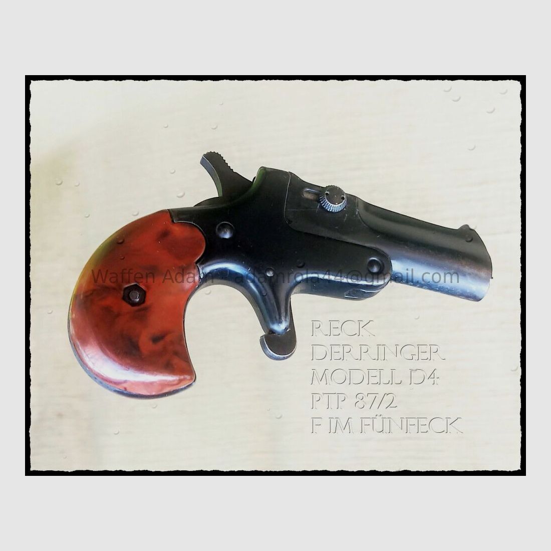 Reck Sportwaffenfabrik/By Derringer Mod. D4 / F im Fünfeck
