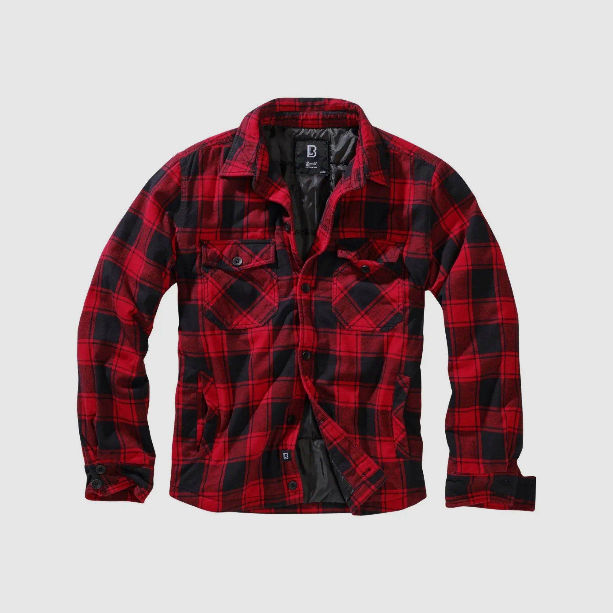 Brandit Brandit Hemd Lumberjacket rot schwarz