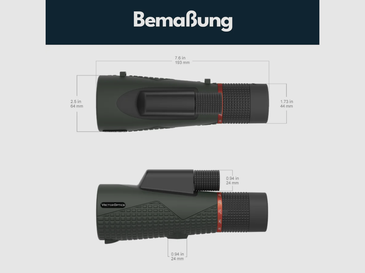 Vector Optics SCMO-04 Forester 8-16x56 ED Monóculo, imagen 6 de 6
