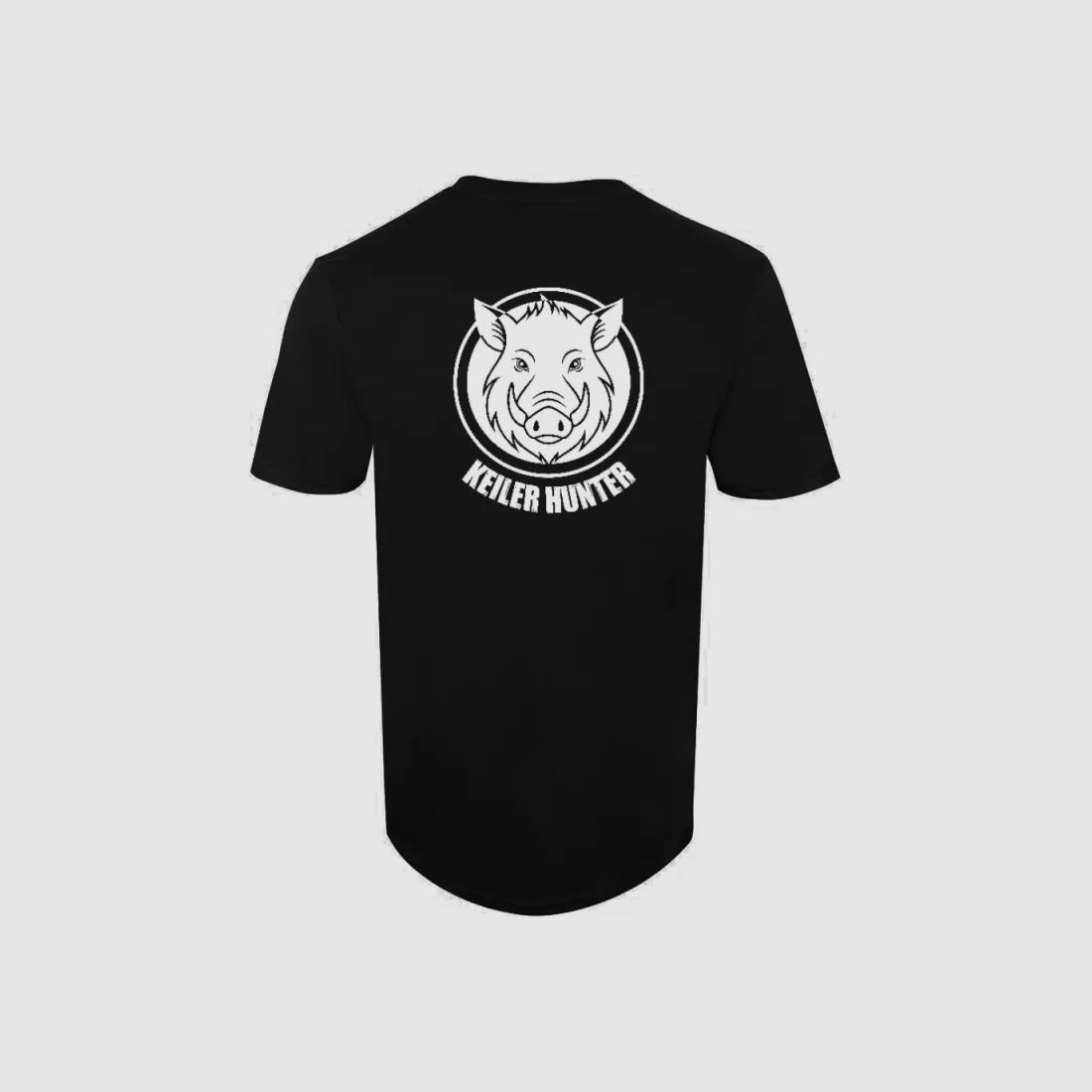 T-Shirt Keiler Hunter schwarz 100% Baumwolle Kurzarm Logo 3, Bild 6 von 12