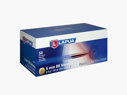 Lapua Scenar-L 6,8g/100grs à50 6mm BR