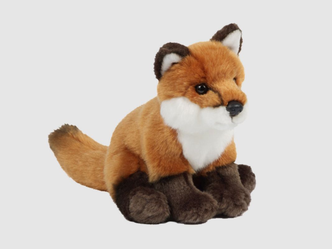 Plüschtier Fuchs sitzend 15cm
