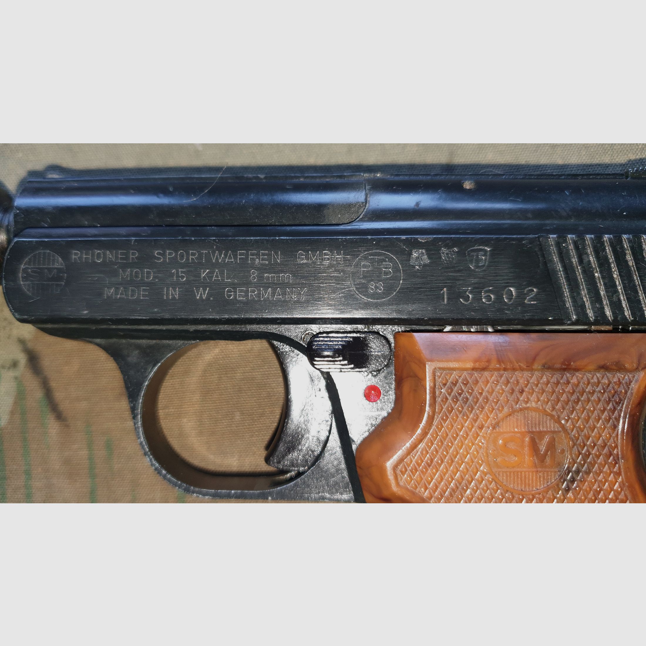  Rhöner SM 15 Kal. 8 mm Knall  erste PTB 83 
