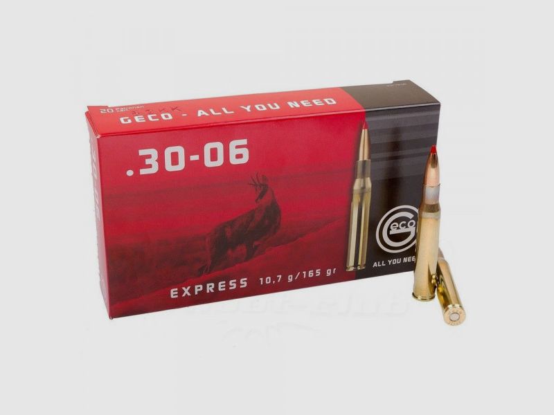 GECO EXPRESS RIFLE CARTRIDGES 30-06SPR. 165 GRS - 20 CARTRIDGES