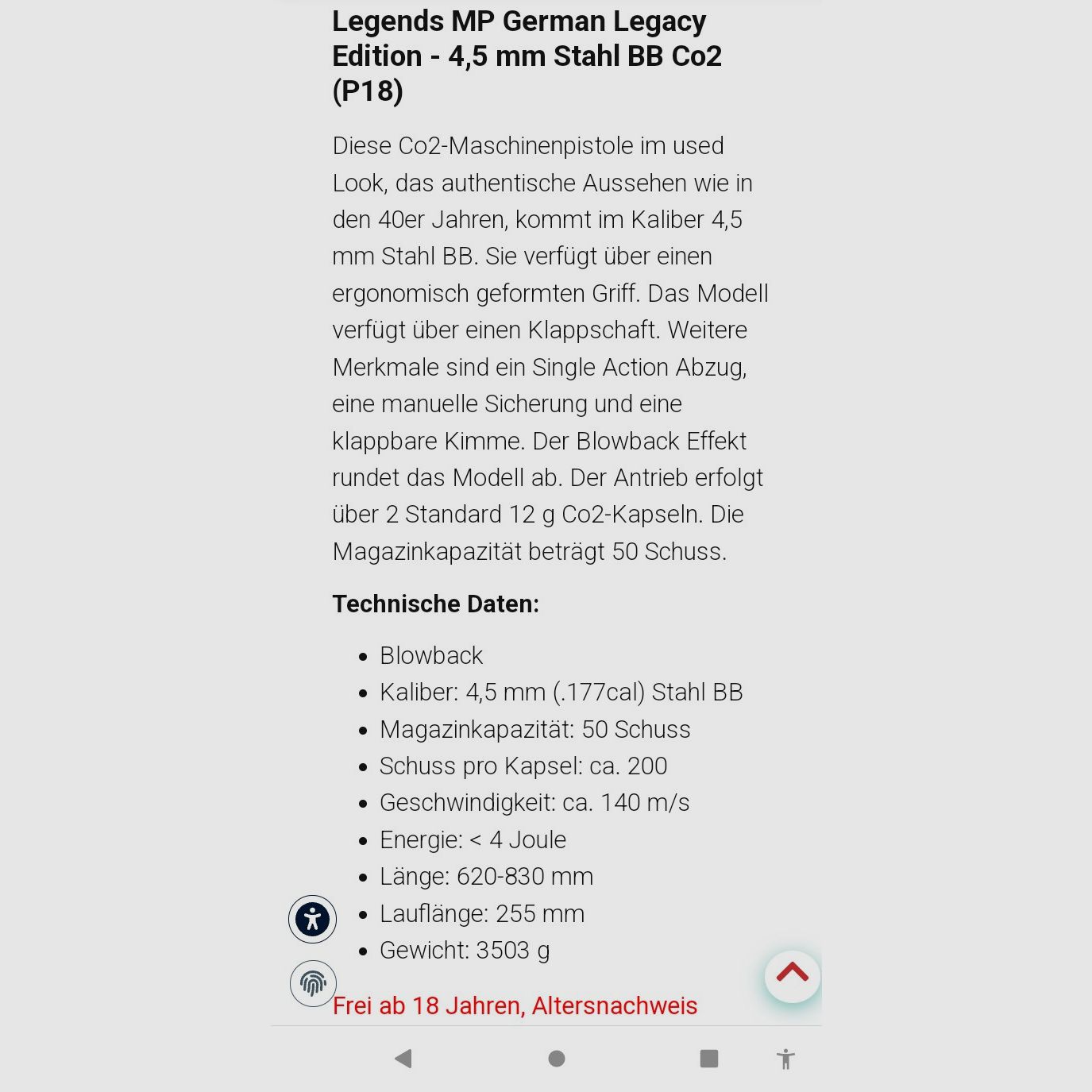 Nochmals Reduziert ! Umarex Legends MP 40 , 4.5 mm Co2 . Neuwertig, 160 €