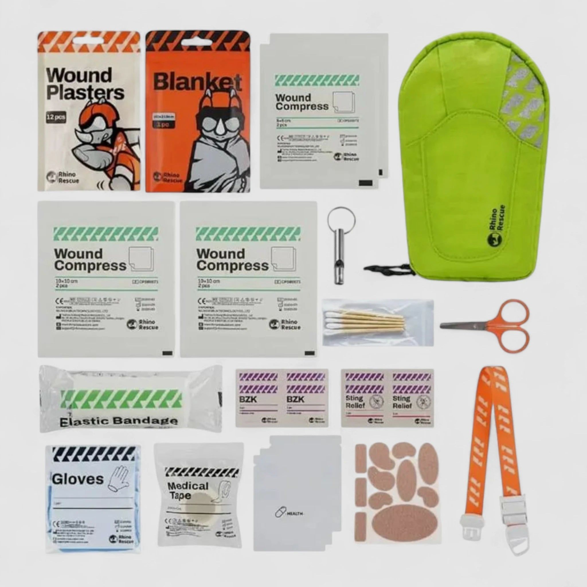 Rhino Rescue Outdoor Primary First Aid Standard Set