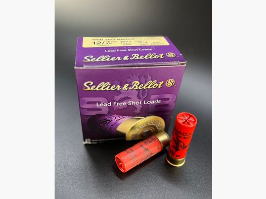 Sellier & Bellot 148307 12/76 Jagd Steel Shot Magnum 3,56 mm 39g plombs d'acier