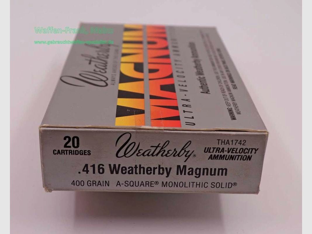 Weatherby - Cartuchos de rifle de EE. UU.