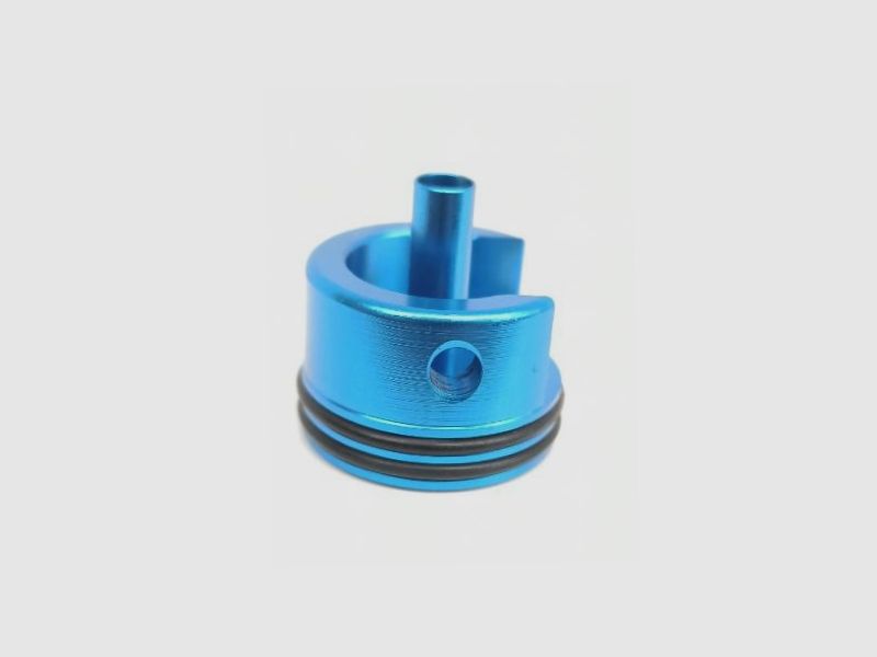 Double Air-Sealed Aluminum CNC Cylinder Head V3, blau (SHS)