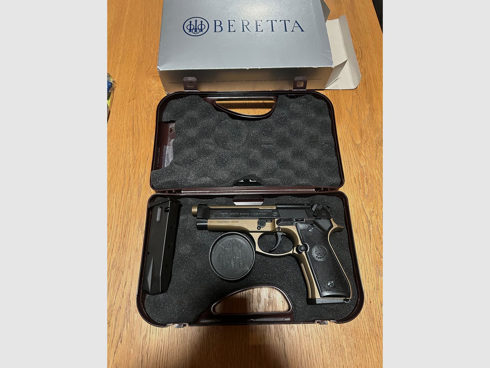 Pistola Beretta 92 FS 9mm Bronzo