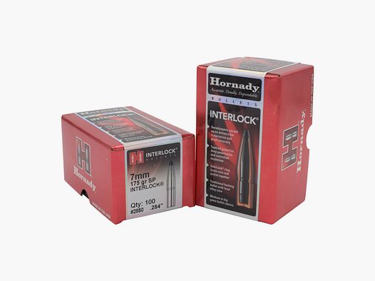 Hornady BULLET 7MM/.284 175GR INTERLOCK SP – 100 Stk.