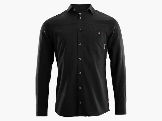 aclima Aclima Hemd LeisureWool Woven Wool Shirt jet black