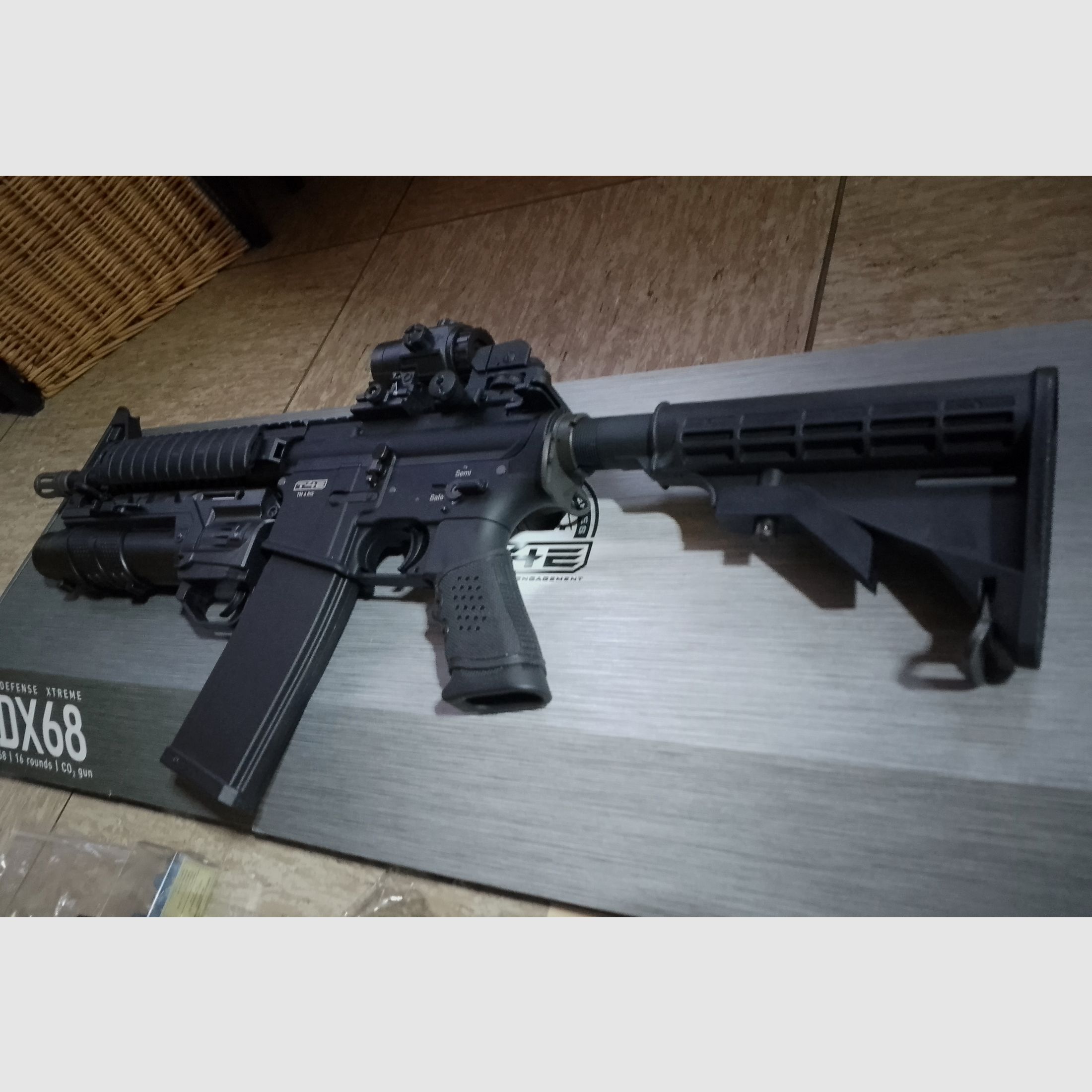 T4E t4m RIS co2 air rifle Ram Home Defense assault rifle as new cal .43 paintball marker