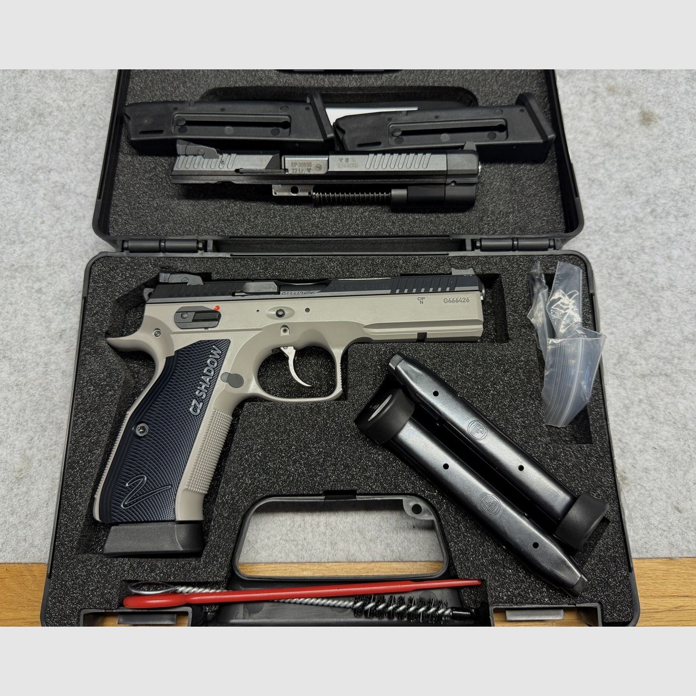 CZ Shadow II Urban Grey Kaliber 9mm Luger inkl. Kadet Wechselsystem Kaliber .22lr * Komplett Set *