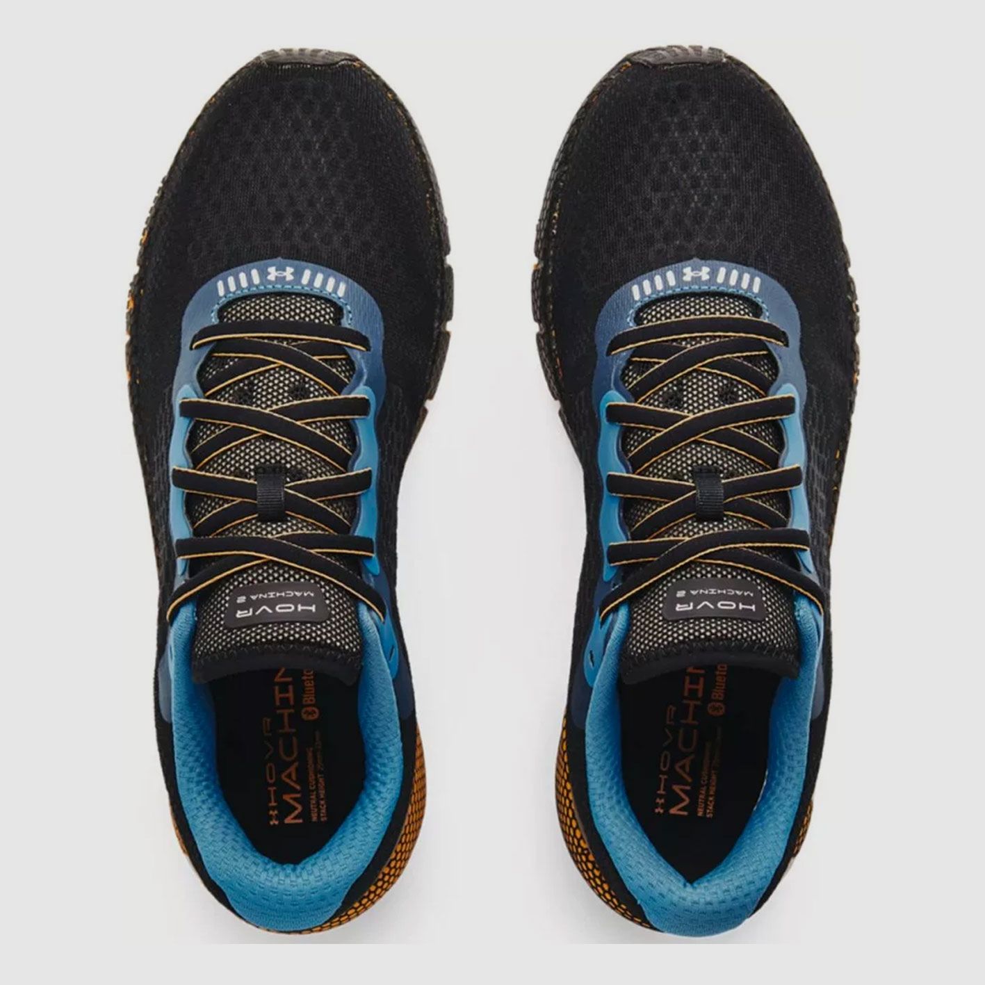 UNDER ARMOUR – MAN – UA HOVR MACHINA 2 Blauw/Zwart/Oranje, afbeelding 4 van 4