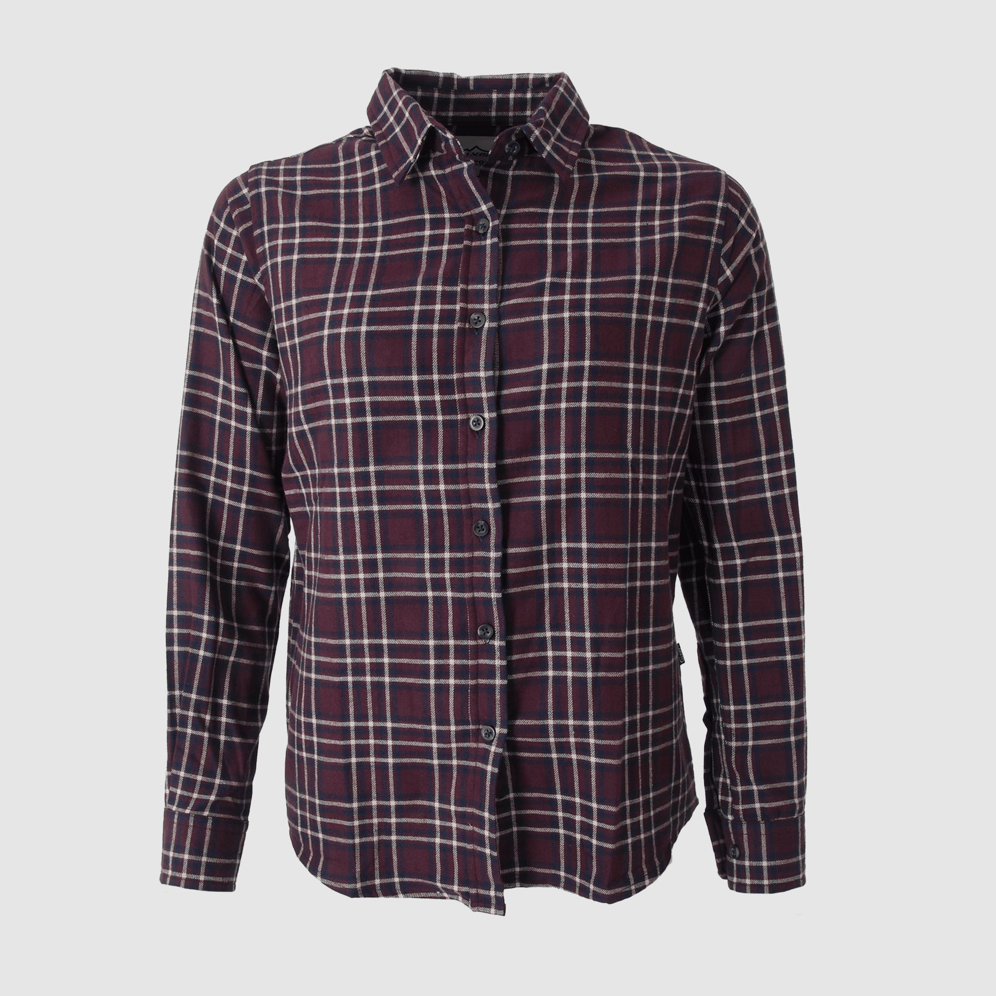 Tuxer Diana Women's Shirt Maroon Red Check XL