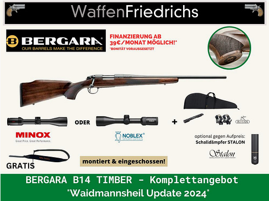 Bergara B14 Timber Waidmannsheil Actualización 2024 - Waffen Friedrichs