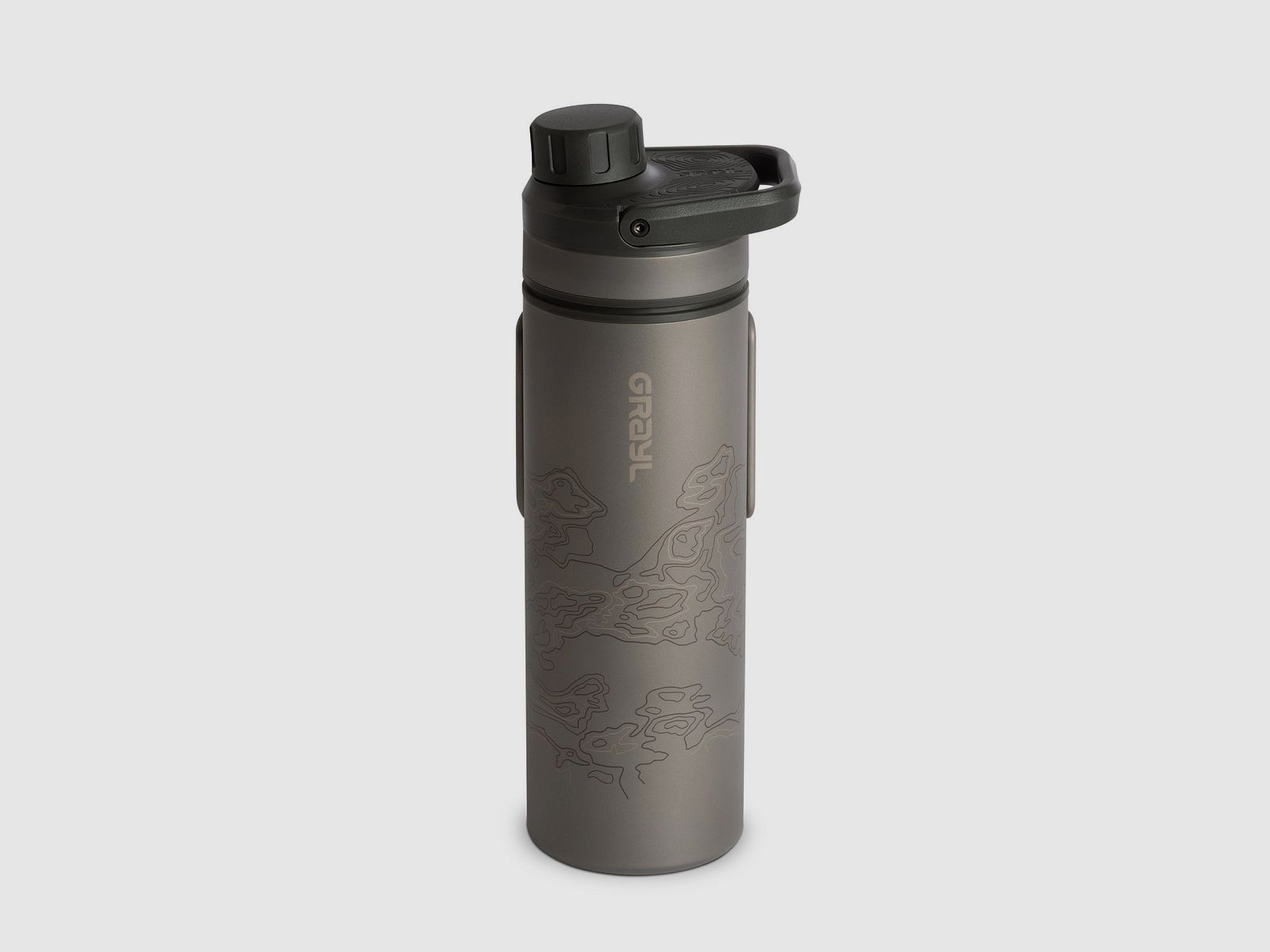 Grayl UltraPress Titanium 500 ml – Titan Filterflasche zum Filtern und Kochen
