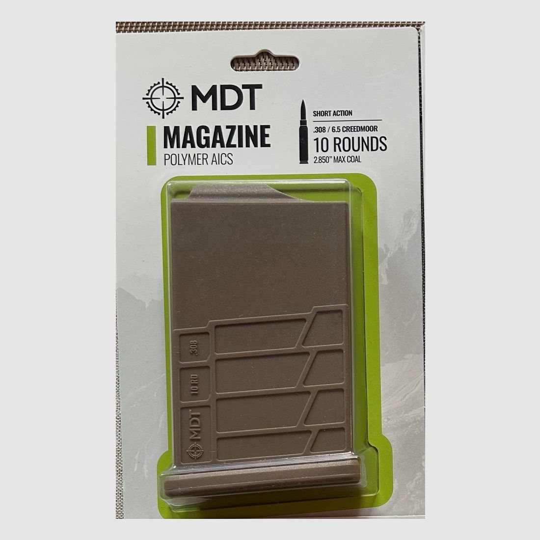 MDT Polymer Magazin FDE Calibre .308, 6,5, etc.