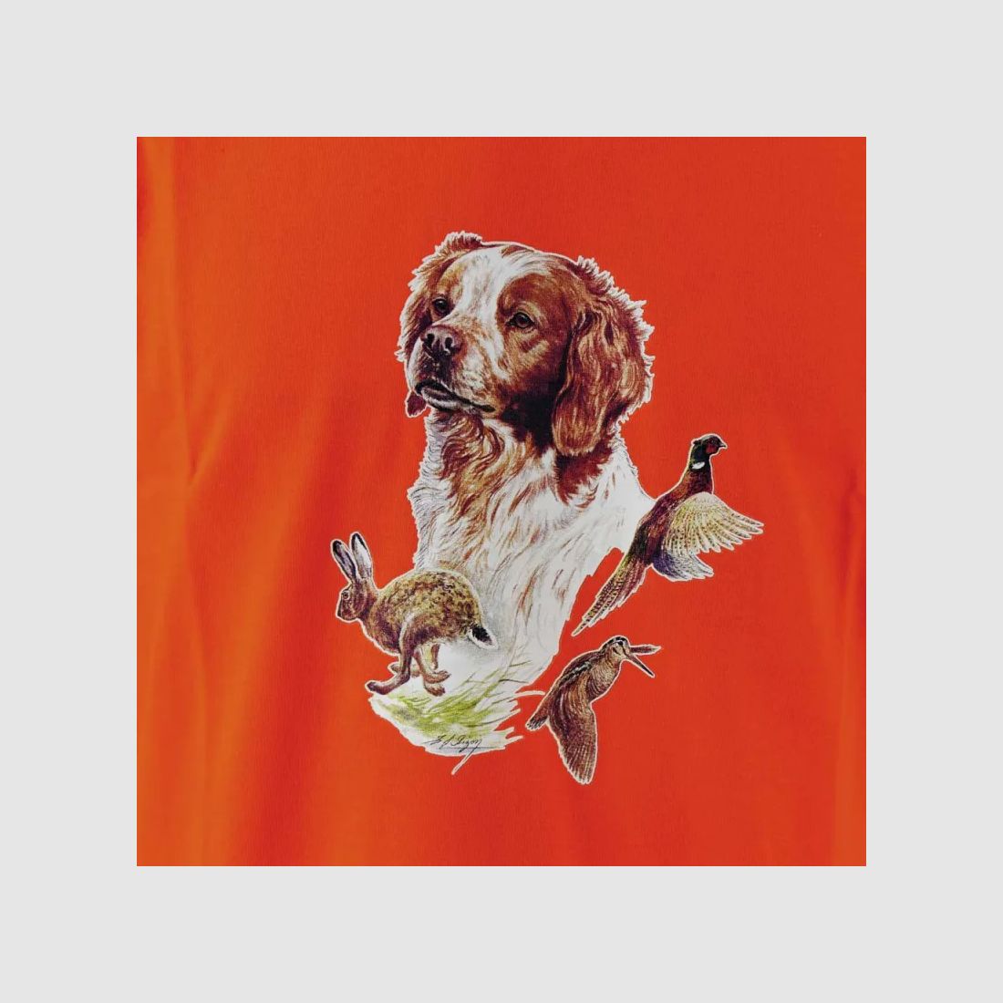 Bartavel® T-shirt met oranje spaniël, afbeelding 8 van 11