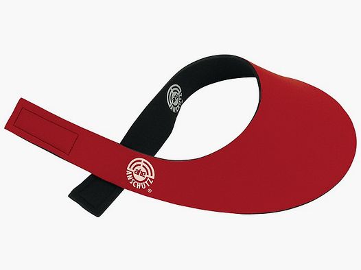 AHG-Anschütz Neopren Schild rot Schießmütze/Stirnband
