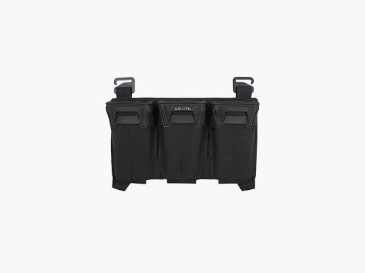 Pincer Placard Multi-Caliber Triple Mag Pouch (Black) Agilite
