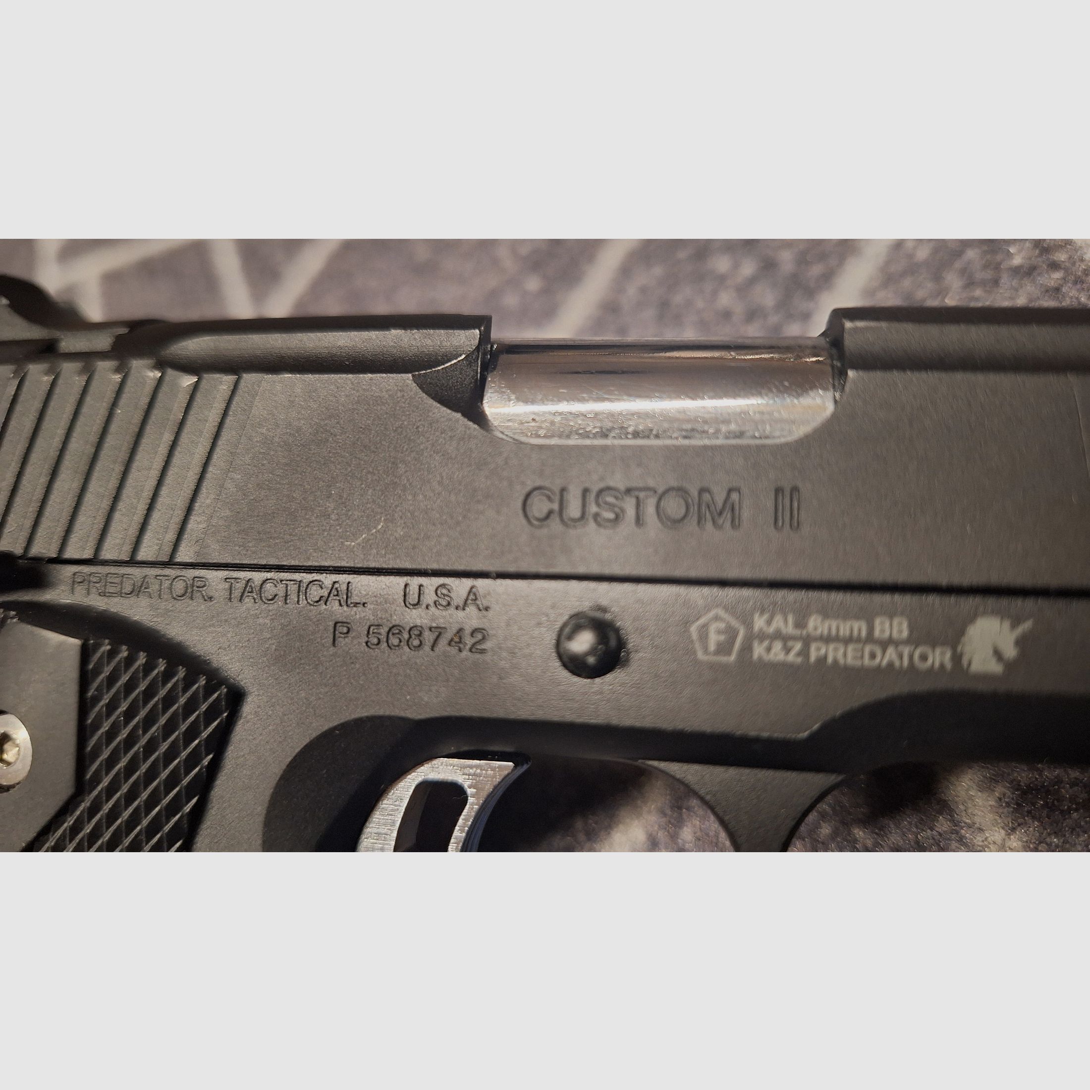 King Arms Predator Tactical Iron Shrike GBB Airsoft Pistol