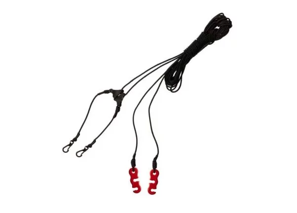 TigerWood BLACK SILK LONG straps for attaching a target or tarp