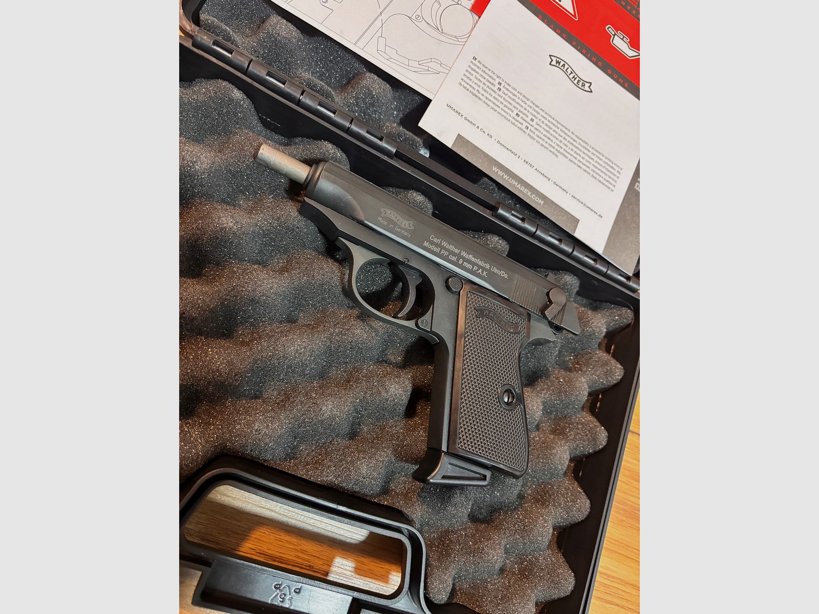 Walter PP Schreck, Schuss