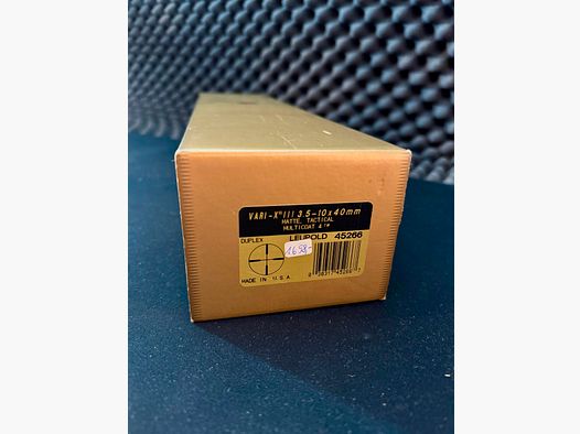  Leupold Vari-x III 3.5-10x40 Target Tactical 45266 in OVP, Restgarantie - 30 Jahre (Kaufdatum 29.11.2001)