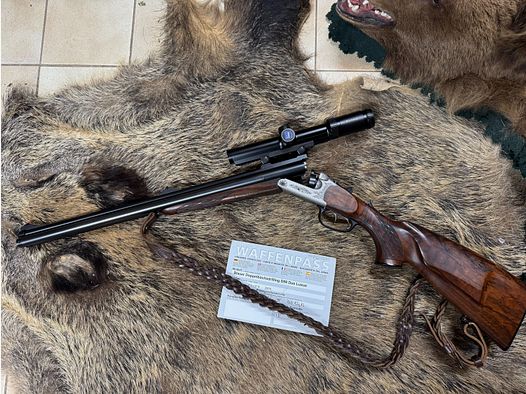 Blaser D99 Duo Luxus dubbelloops kogelgeweer drilling 9,3x74R - 6,5x57R - 20/76