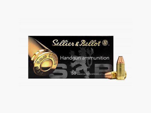 50 cartuchos S&B cal 9X19 100gr SP