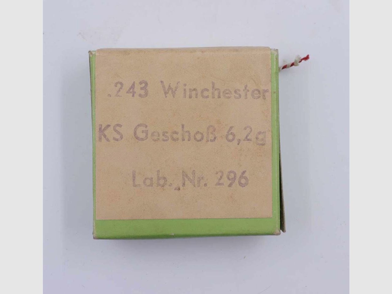 RWS (WZd.Fa.Rottweil) Büchsenpatronen .243Winchester/Versuch