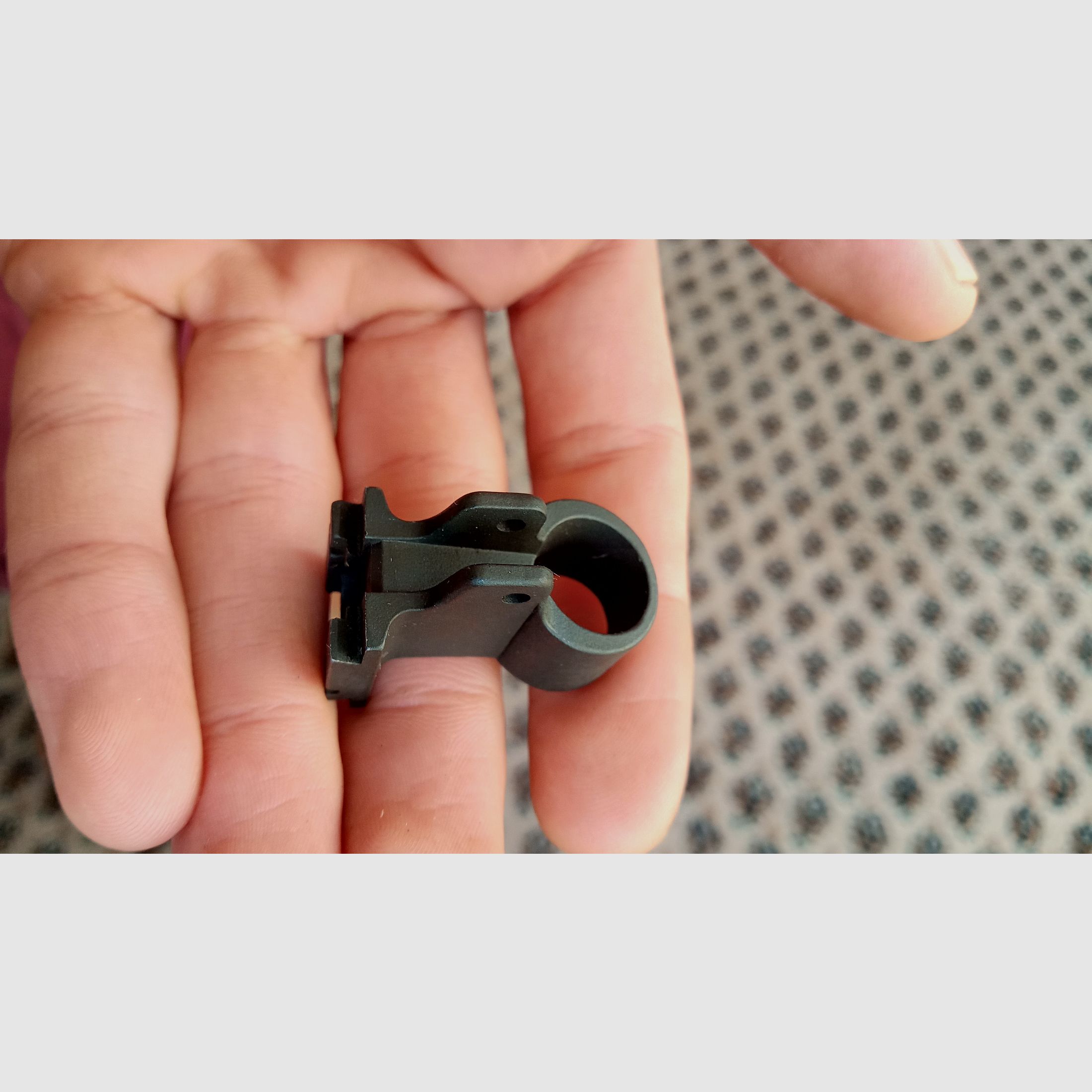 Unassembled AK combo corn holder / gas block -> Perfect for Zastava Iraqi Tabuk build (Galil RK62 Vektor R4 and clones)