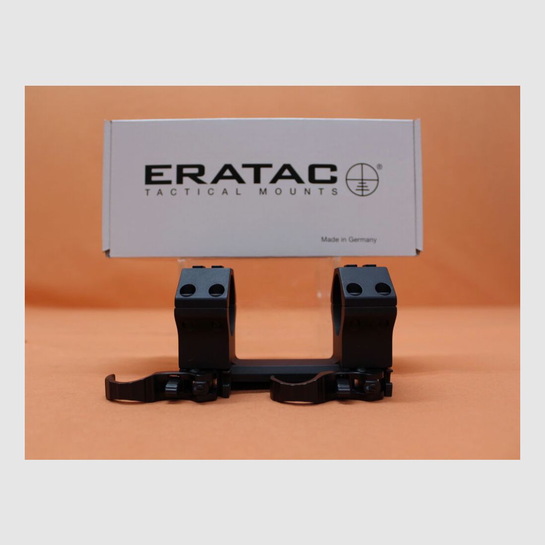 Recknagel Era-Tac QD block mount 34mm (T4001-341A) short, with lever, aluminum black, height=22mm for Picatinny profile