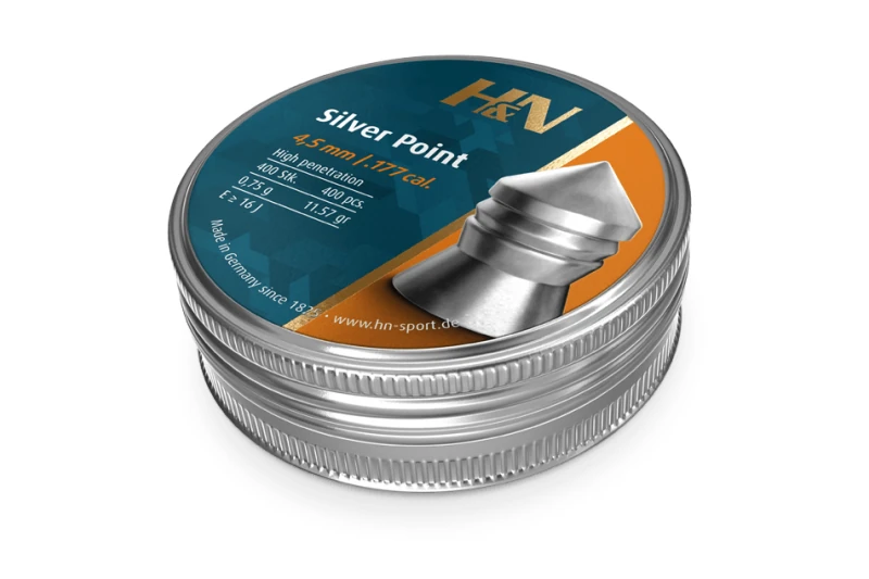 H&N Silver Point 4.5 mm Zware Luchtdruk Kogels, afbeelding 1 van 4