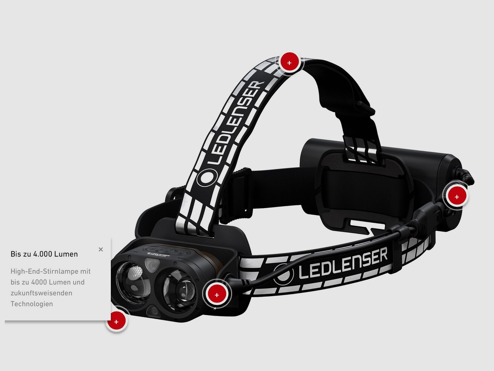 Ledlenser 502198 H19R Signature Hoofdlamp 4000 Lumen 330 m bereik