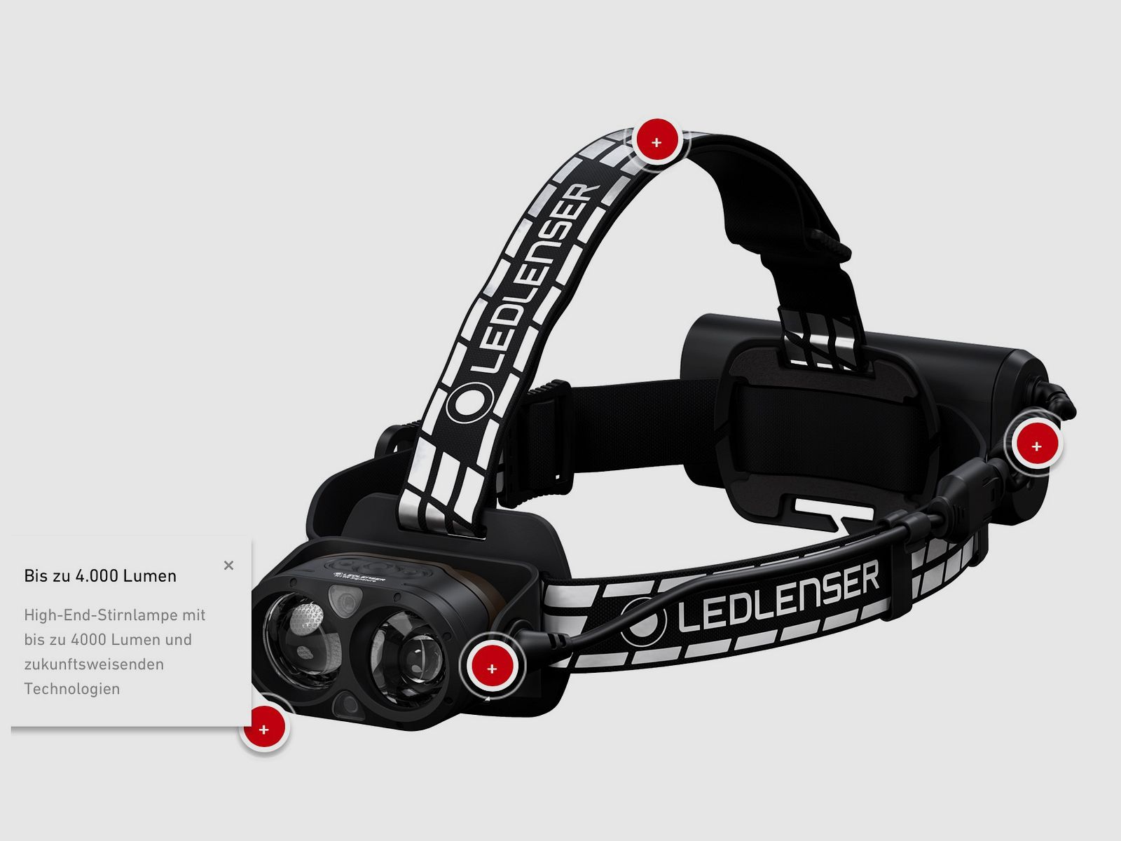 Ledlenser 502198 H19R Signature Kopflampe 4000 Lumen 330 m Reichweite