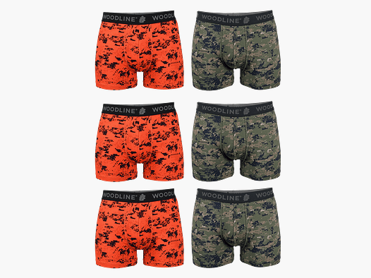 Woodline Boxershorts Camo 6er-Pack