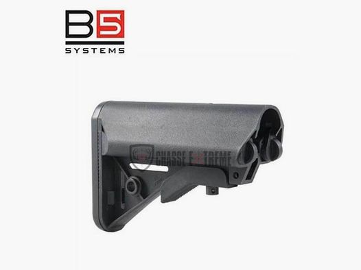 B5 SYSTEM Sopmod Ar15 Milspec Falt-Schaft Schwarz