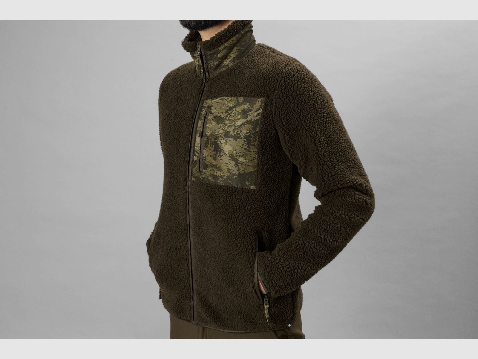 Härkila Zephyr Camo Fleece - Grizzly brown, afbeelding 2 van 9