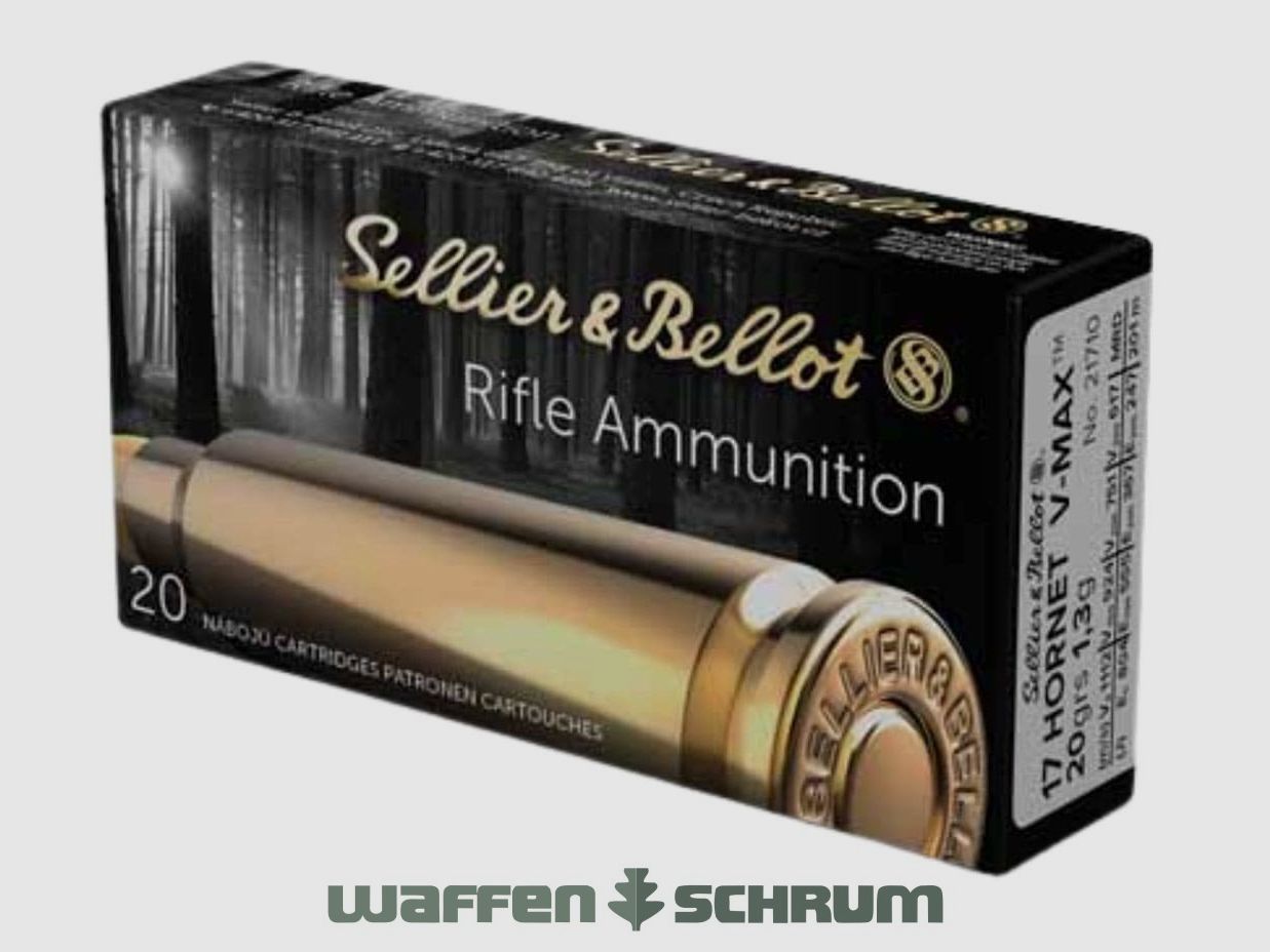 Sellier & Bellot V-Max 1,3g - 20gr. .17Hornet