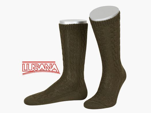 Lusana hunting sock in hunting green (17)