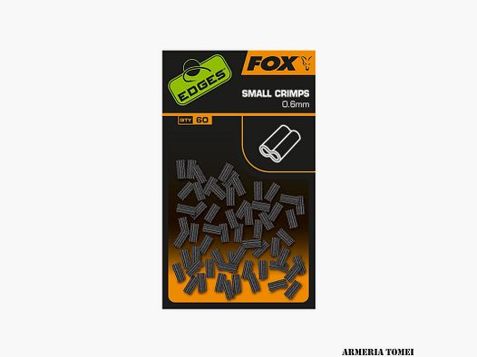 FOX – EDGES™ SMALL CRIMPS 0.6mm (60Pcs)