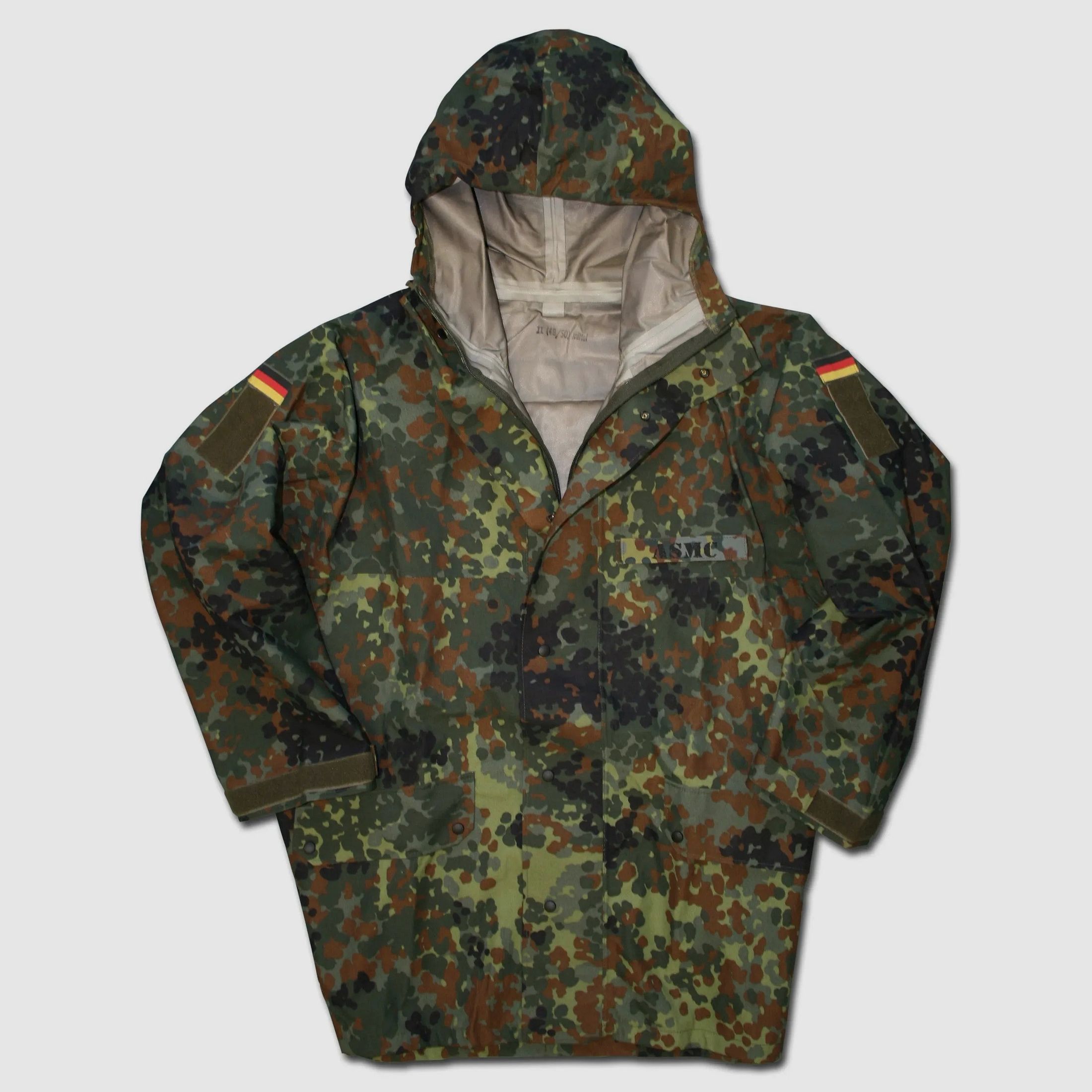 Bundeswehr Original BW Nässeschutzjacke flecktarn gebraucht