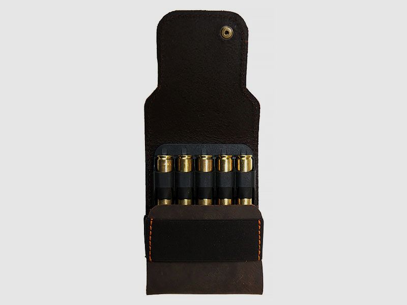 Custodia per cartucce AKAH in pelle di bufalo