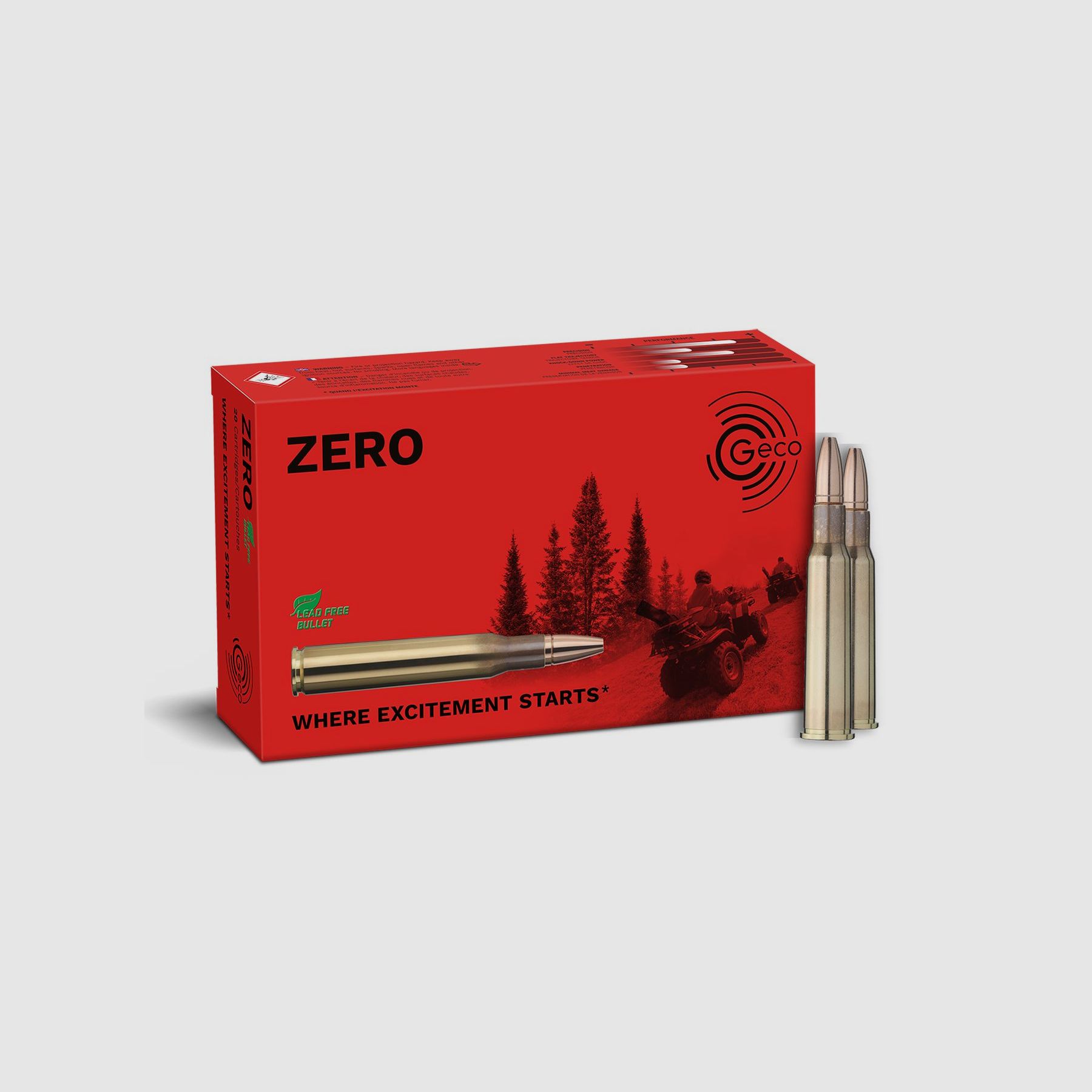 GECO 7x57R  ZERO 8,2g Bleifreie Büchsenpatronen
