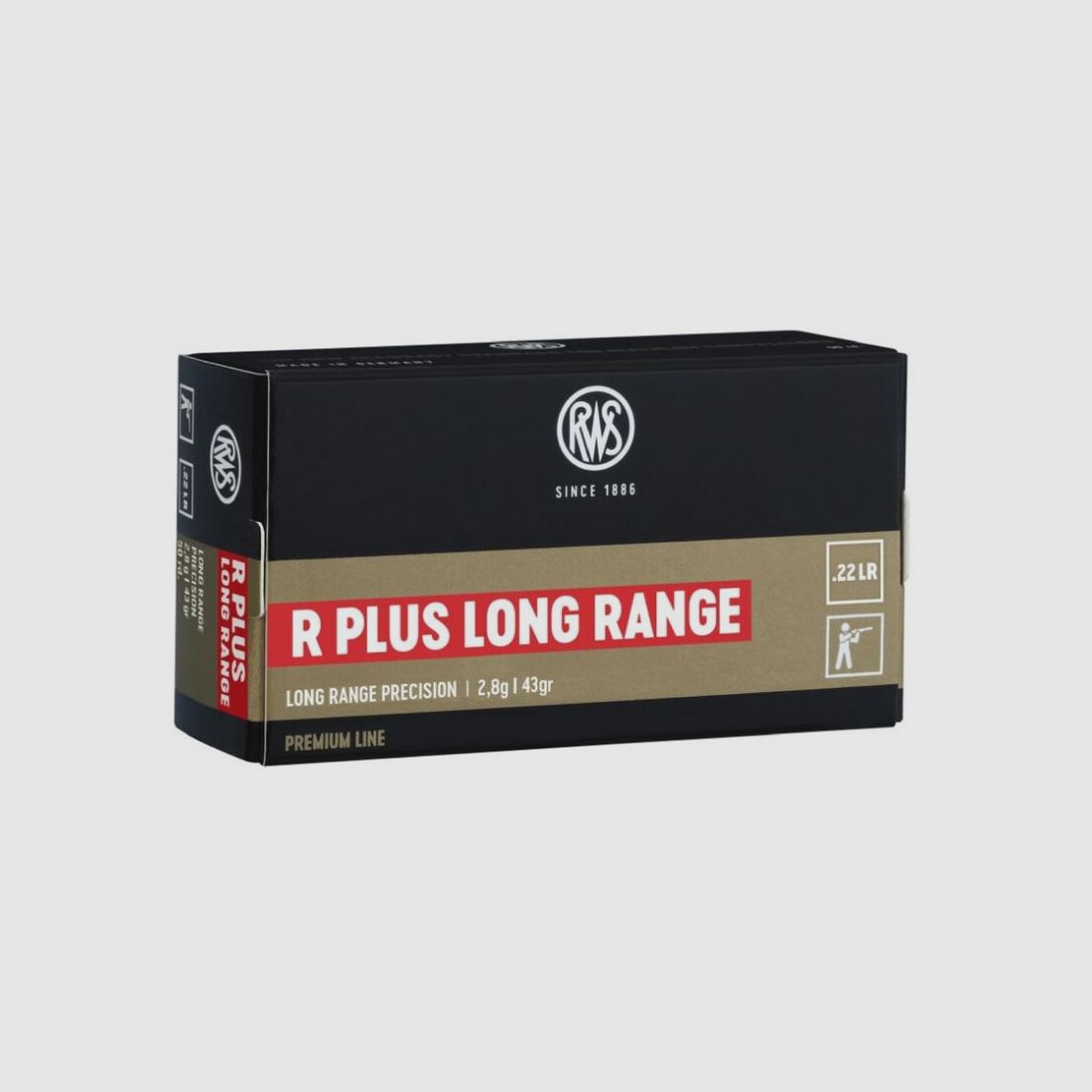 RWS .22 R PLUS LONG RANGE 2,8g/43gr, Bild 1 von 2