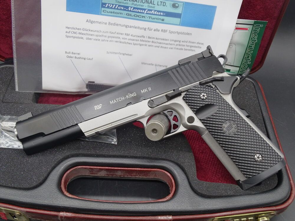 RBF 1911 Match King MK II Series Handmade in Germany 6" Kaliber .45 Auto 1911 Match King MK II Premium Series LP 3240 Euro